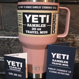 Yeti Pink Rambler 30 oz Travel Mug